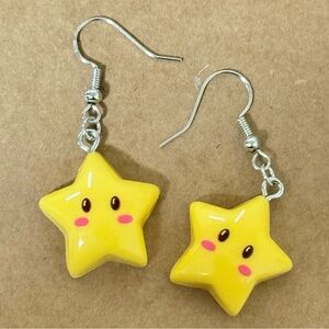 Yellow Star Earrings